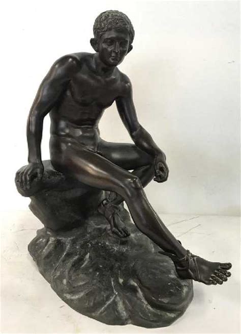 bronze hermes|seated hermes statue.